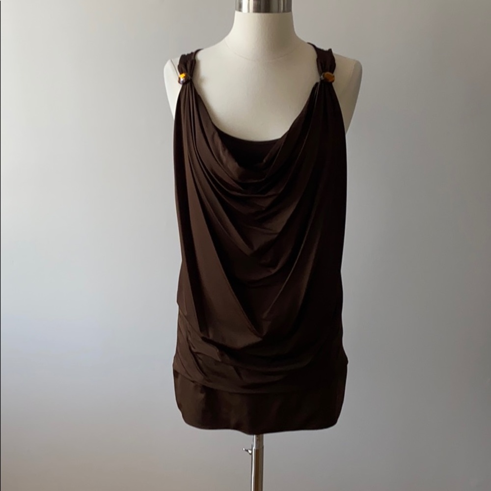 Escada long brown top